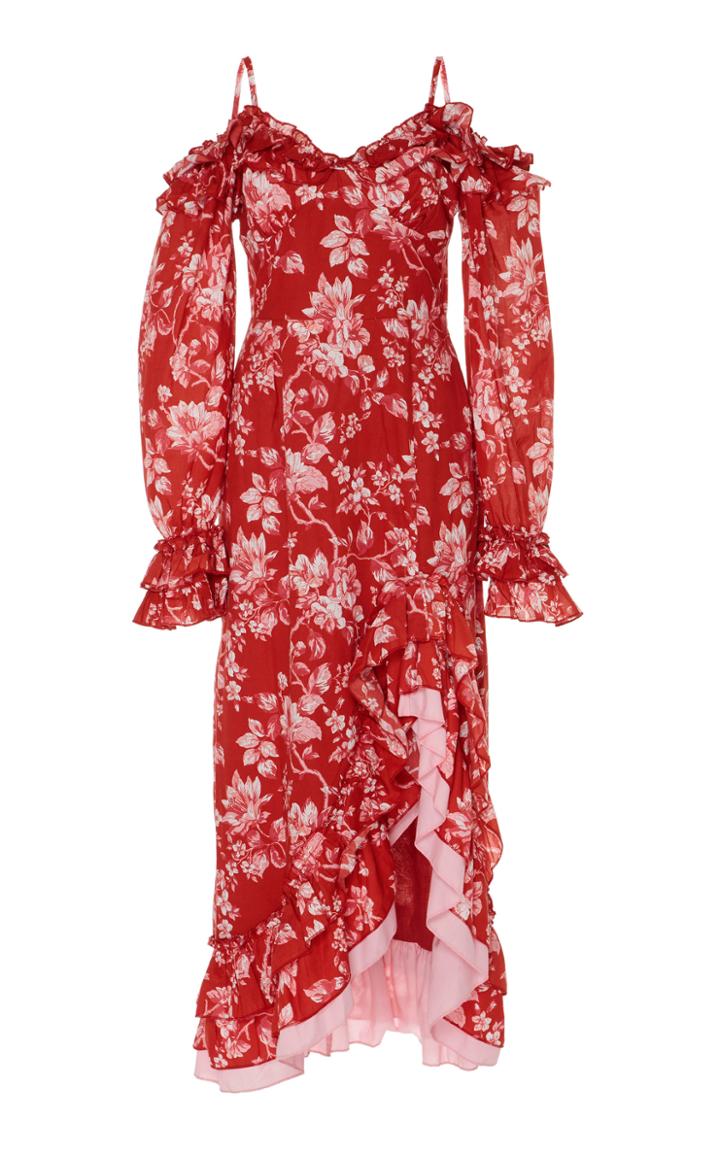 Gl Hrgel Printed Off The Shoulder Dress