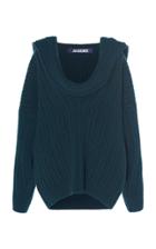 Jacquemus Ribbed Cowl-neck Sweater