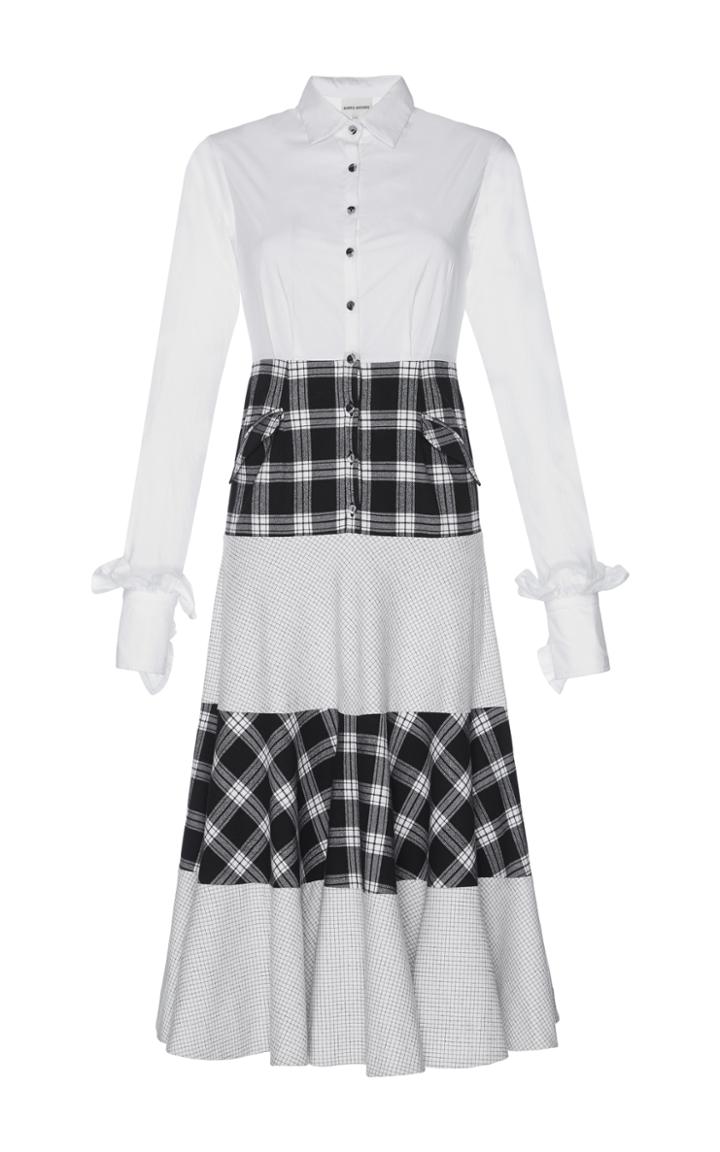 Rahul Mishra Checkered Midi Dress