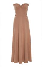 Ryan Roche Strapless Ribbed Dress