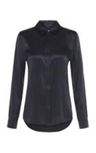 St. Agni Bleu Silk Shirt