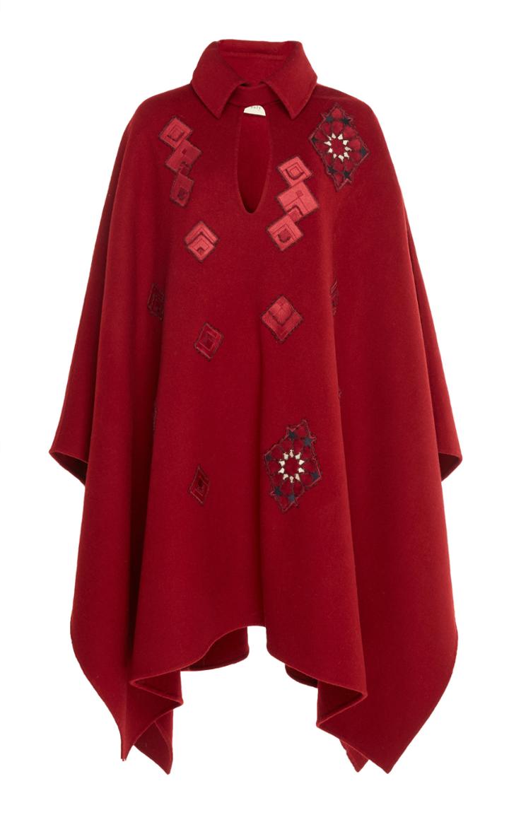 Chufy Arab Embroidered Wool Cape