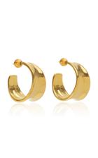 Sophie Buhai Wave 18k Gold Vermeil Hoop Earrings