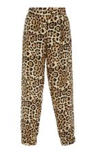 Atm Leopard-print Silk-charmeuse Track Pants