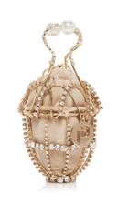 Rosantica Ginestra Crystal-embellished Brass Bag