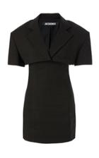 Moda Operandi Jacquemus Gardian Layered Hemp-blend Mini Blazer Dress