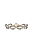 Sylva & Cie Diamond, Sterling Silver, 18k Yellow Gold Bracelet
