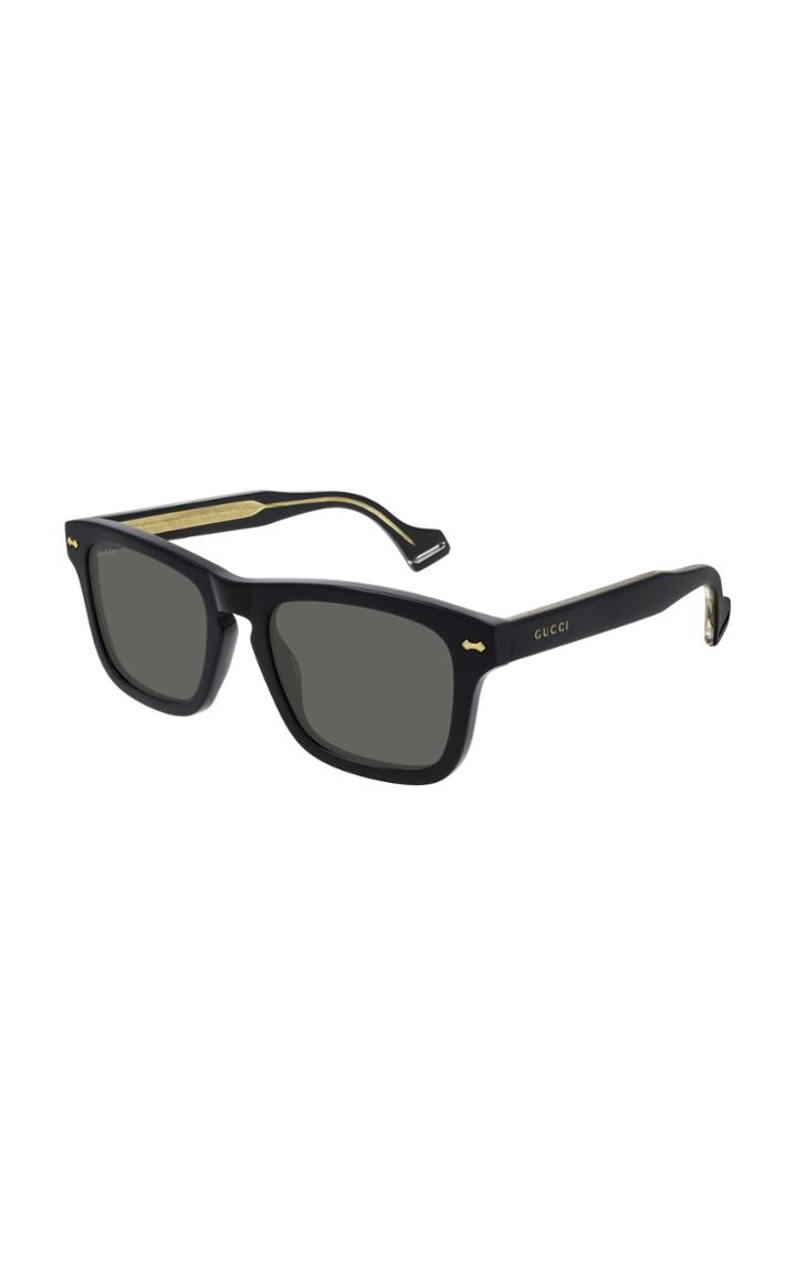 Gucci Black Acetate Square-frame Sunglasses