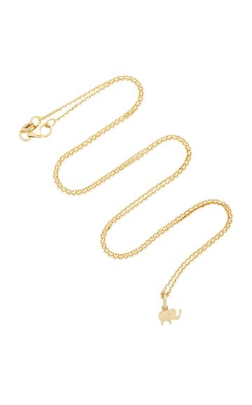 With Love Darling Elephant 18k Gold Necklace
