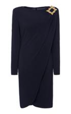 Moda Operandi Moschino Asymmetric Detailed Jersey Dress Size: 36