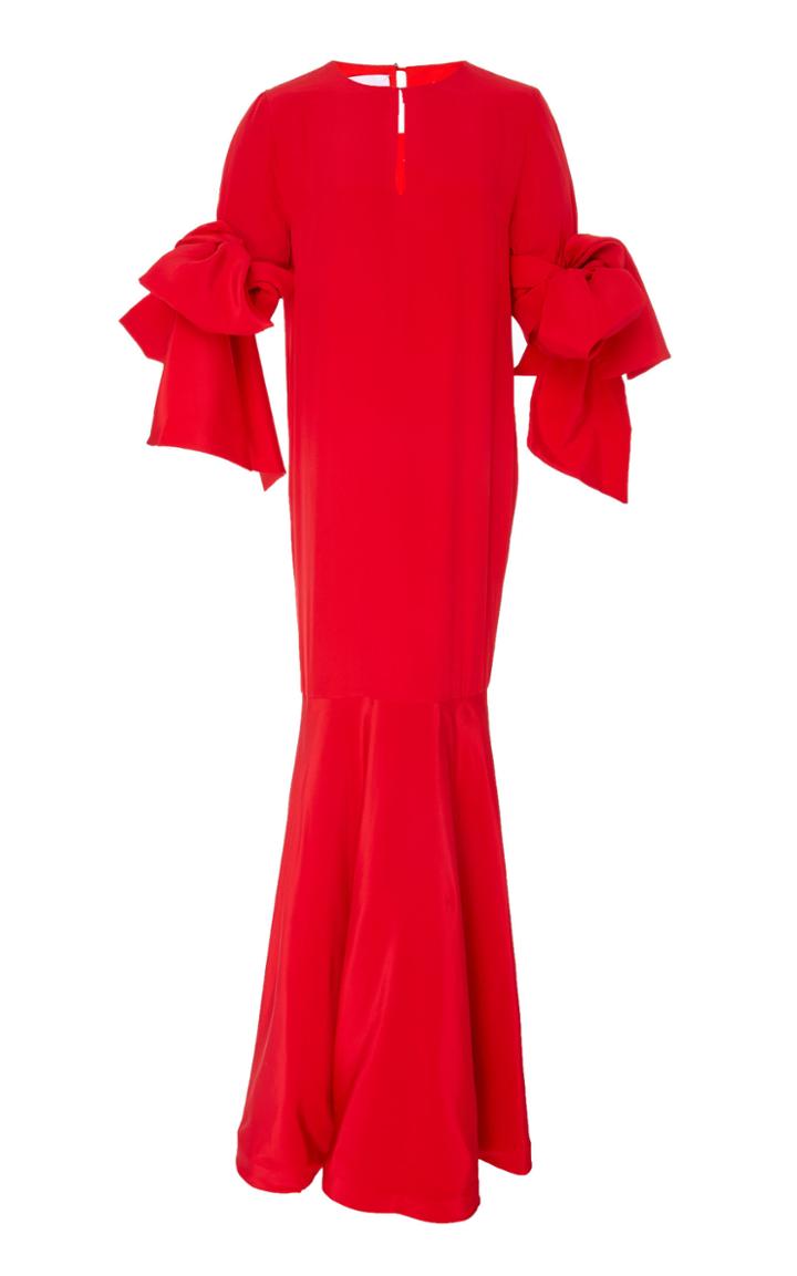 Leal Daccarett Camarones Silk Peplum Caftan