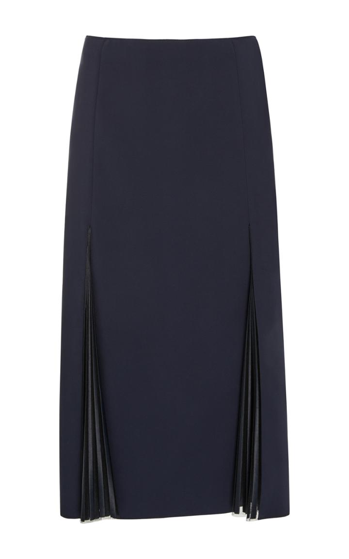 Versace Pleated Split Skirt