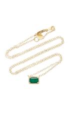 Ila Leone 14k Gold Emerald Necklace