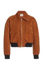 Moda Operandi Khaite Larissa Leather Bomber Jacket