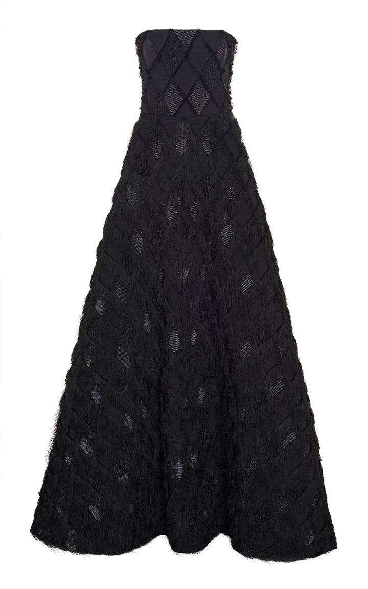 J. Mendel Fringed Jacquard Gown