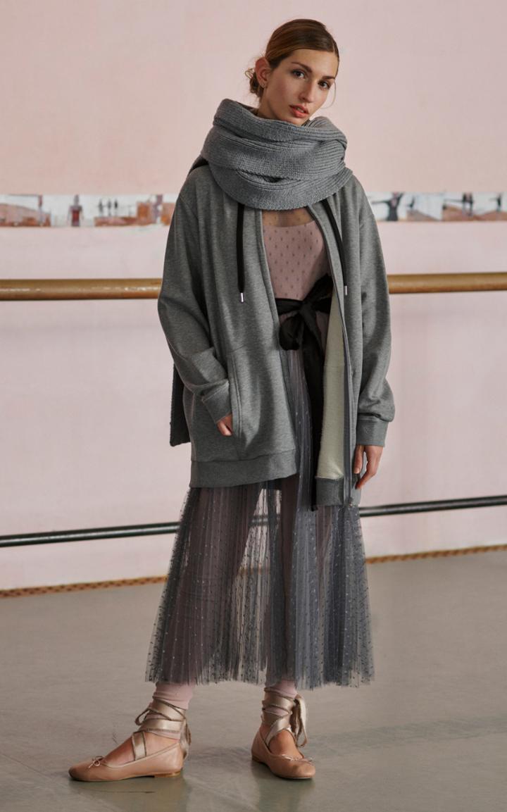 Red Valentino Hooded Cotton-blend Sweatshirt