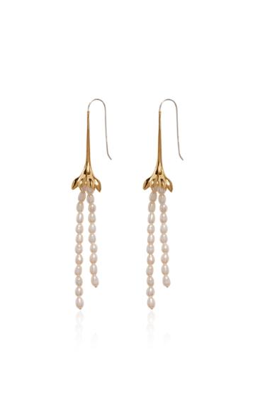 Moda Operandi Pamela Love Pearl Anemone 14k Gold-plated Earrings