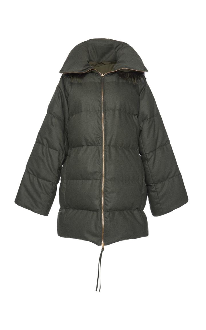 Agnona Reversible Long Puffer Jacket