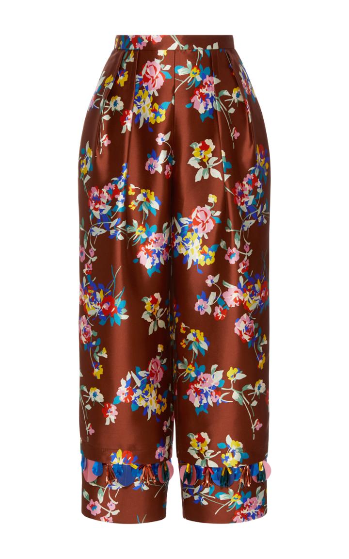 Delpozo Straight Printed Pants