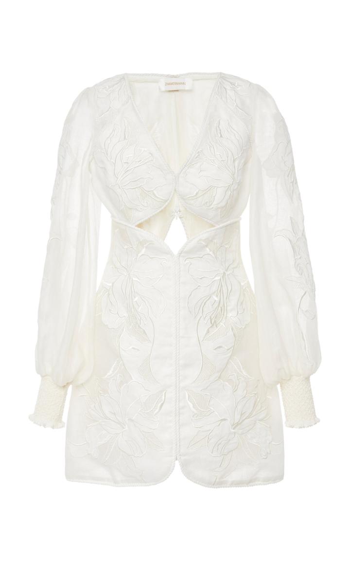 Zimmermann Corsage Applique Mini Dress