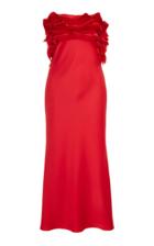 Jason Wu Collection Ruffled Strapless Satin Dress