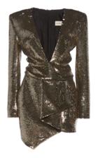 Alexandre Vauthier Sequin V-neck Mini Dress