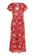 Gl Hrgel Printed Short Sleeve Midi Dress