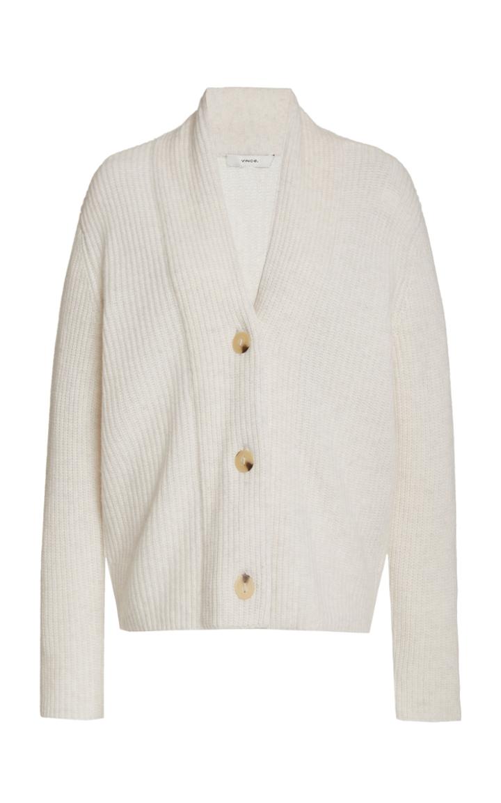 Moda Operandi Vince Wool-cashmere Mock-wrap Cardigan