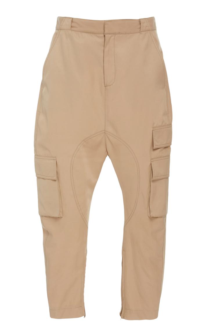 Prabal Gurung Terai Dropped Seat Cotton-blend Cargo Pants