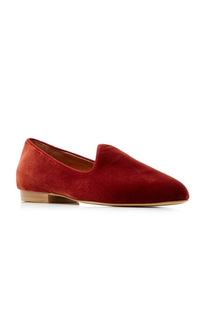 Le Monde Beryl Velvet Venetian Slipper