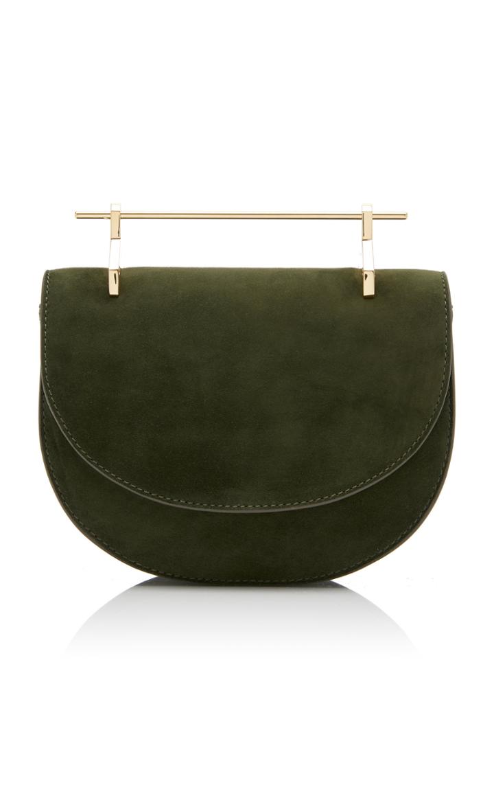 M2malletier M'o Exclusive Mini Half Moon Suede Shoulder Bag