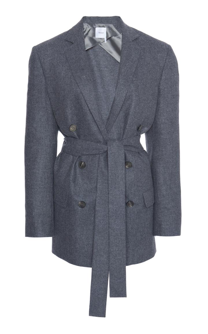 Agnona Belted Wool-blend Blazer