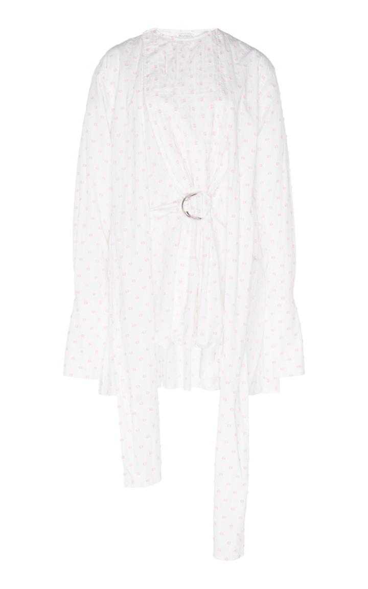 Jw Anderson Polka Dot Pleated Fil Coupe Shirt