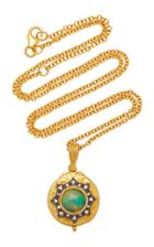 Arman Sarkisyan 22k Gold Opal And Diamond Necklace