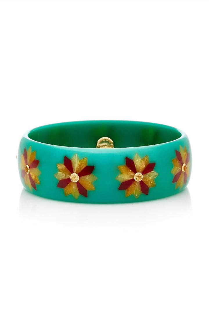 Mark Davis Turquoise Bangle With Citrine