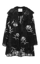 Prabal Gurung Windowpane Organza Opera Coat