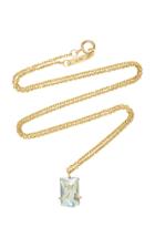 Moda Operandi Misui 18k Gold Aquamarine Necklace