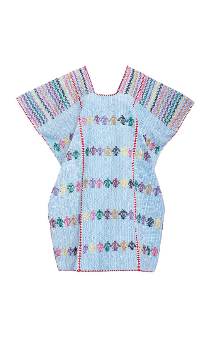 Pippa Holt Embroidered Cotton Mini Caftan