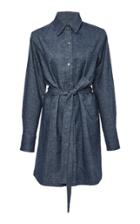 The Elder Statesman M'o Exclusive Cotton Kay Denim Shirt Dress