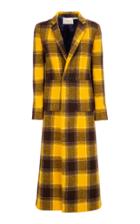 La Doublej Long Double-breasted Duster Wool Coat