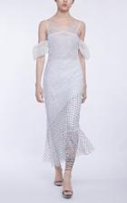 Anas Jourden Off-the-shoulder Duo Lace Midi Dress