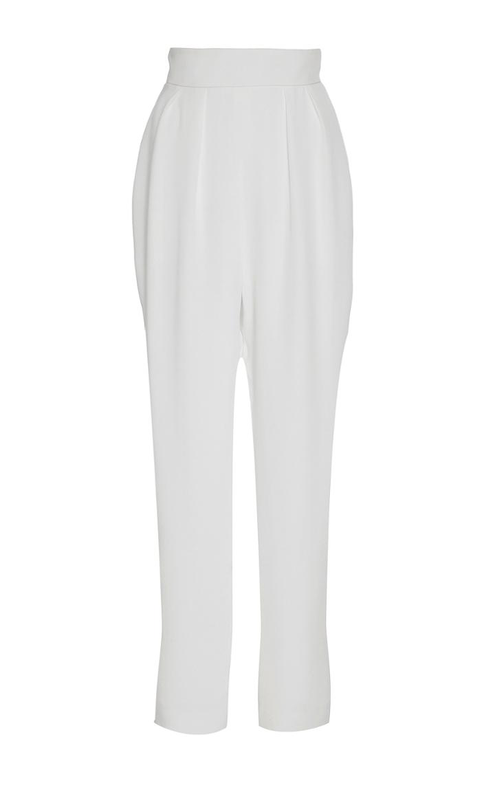 Monique Lhuillier High Waisted Cropped Trousers