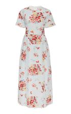 Moda Operandi Rebecca De Ravenel Floral-print Cotton Broderie Anglaise Midi Dress Si