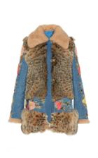 Dundas Limited Edition Fur And Denim Coat