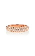 Carbon & Hyde Dome 18k Rose Gold And Diamond Ring