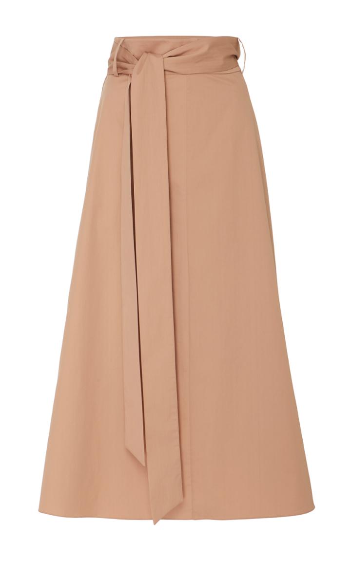 Tibi Cotton Midi Skirt