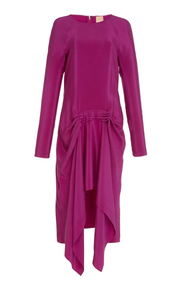 Pascal Millet Pleated Silk Dress
