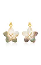 Brinker & Eliza Muse Mother Of Pearl And Crystal Earrings