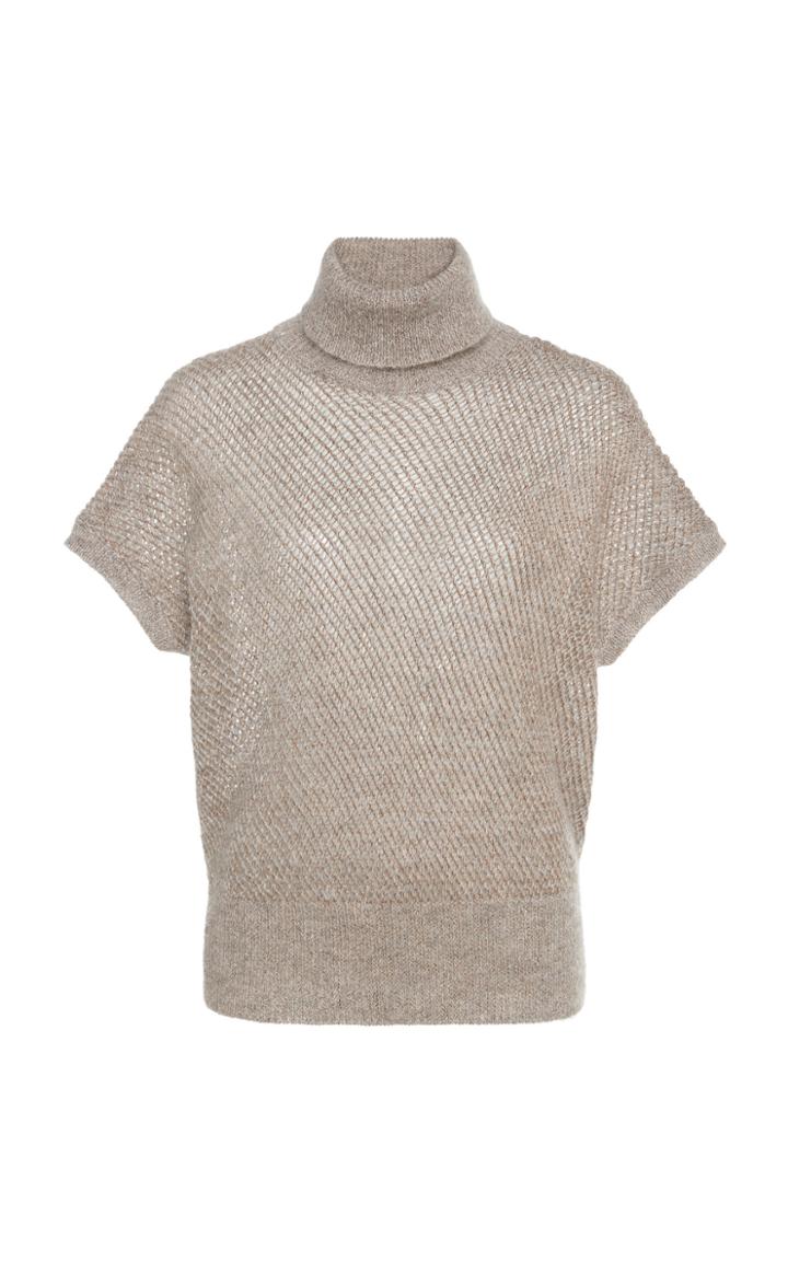 Brunello Cucinelli Metallic Wool-blend Turtleneck