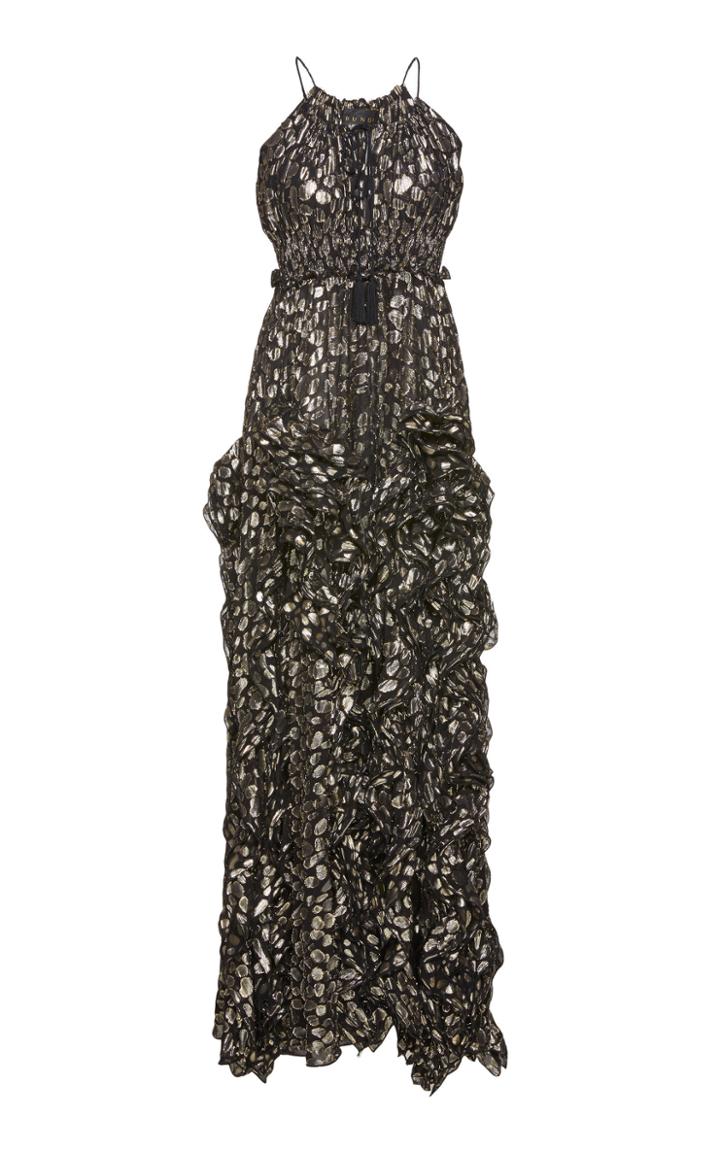 Dundas Ruffle Maxi Dress